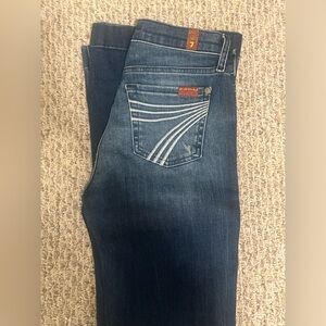 7 For All Mankind Dojo Tailorless 24x32’ Lake Blue Women's Jeans